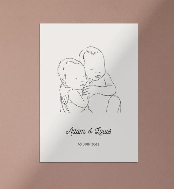 affiche cadeau naissance