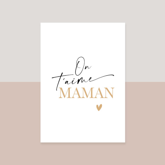 affiche on t'aime maman