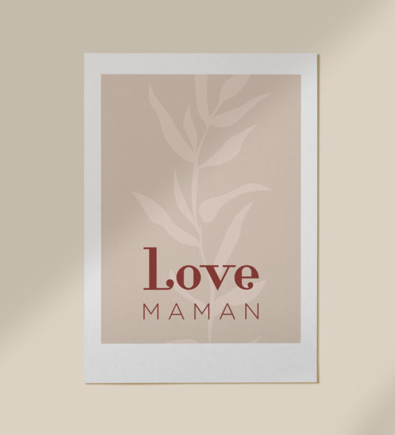 Affiche Love maman