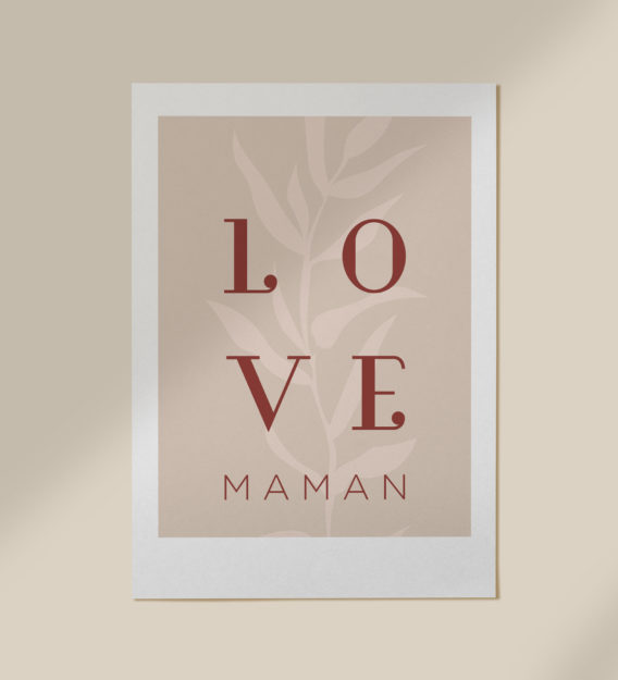 Affiche Love maman