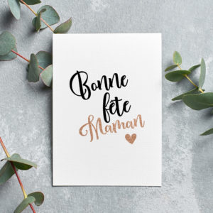 Petites cartes • bonne fête maman  Affiches personnalisées message to  print cadeau maman