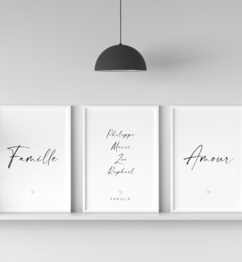 affiche famille amour