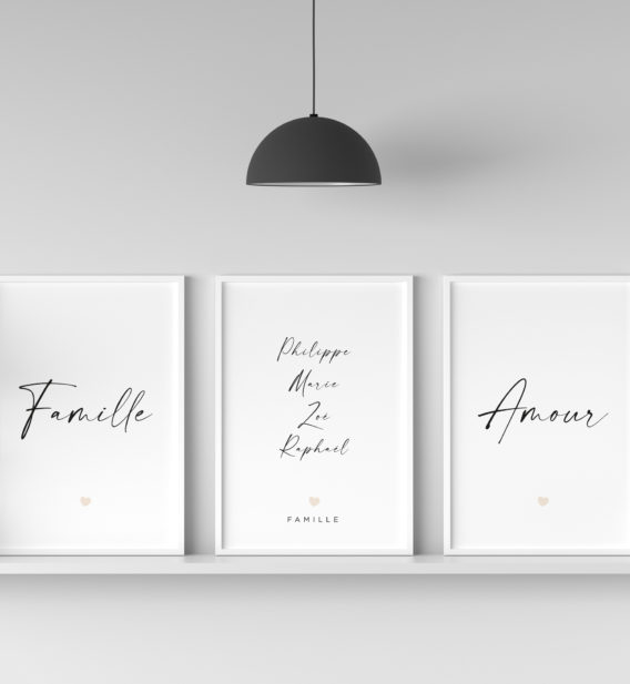 affiche famille amour
