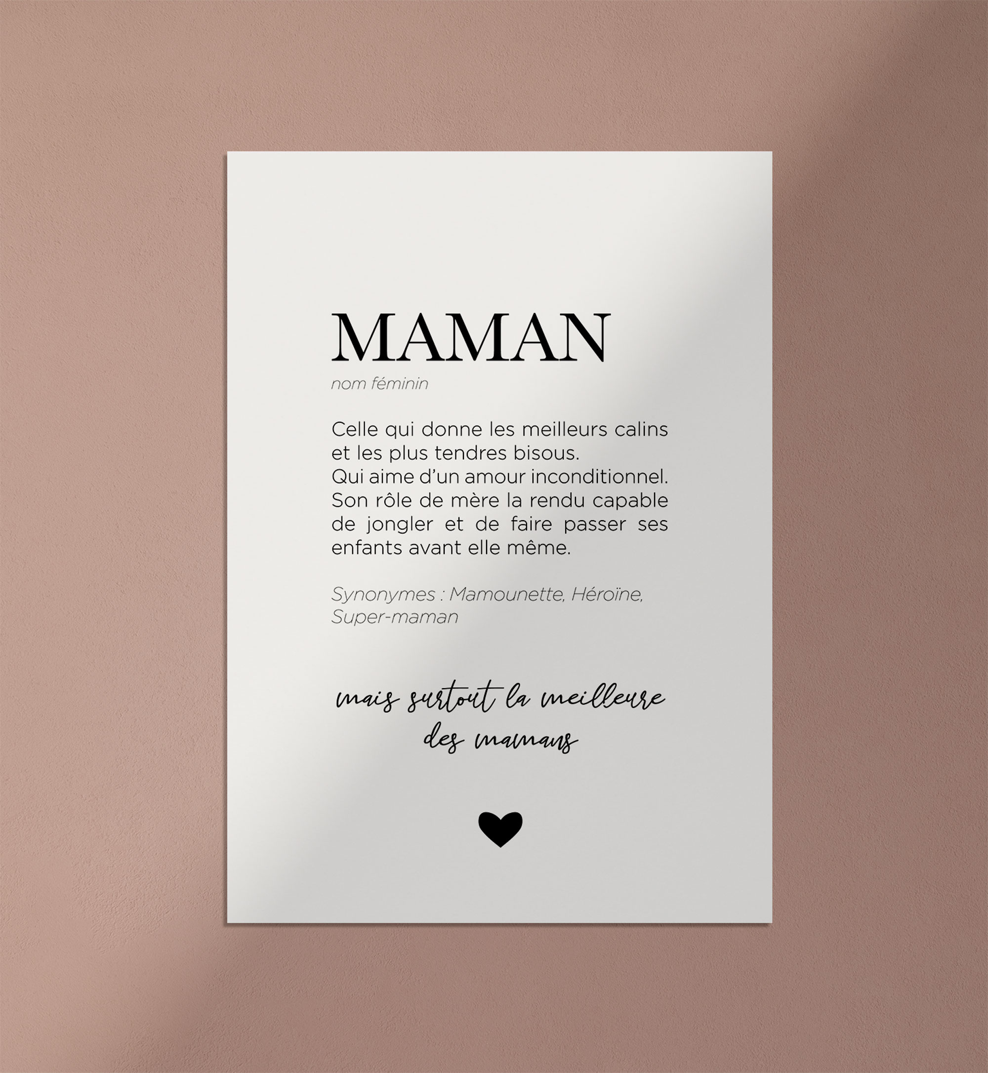 Maman définition • Affiche Maman