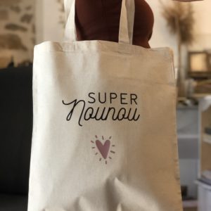 Sac tote bag cadeau nounou Nounou qui déchire sac fourre-tout cadeau  assistante maternelle fête des nounou -  France