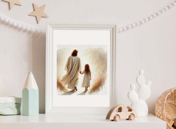 affiche fille et jesus